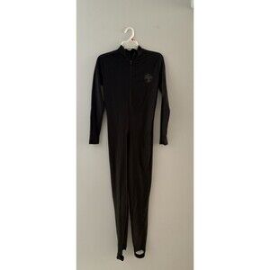 Akona Front Zipper Skin Suit Black Size L Unisex Stirup Under Wetsuit Frog
